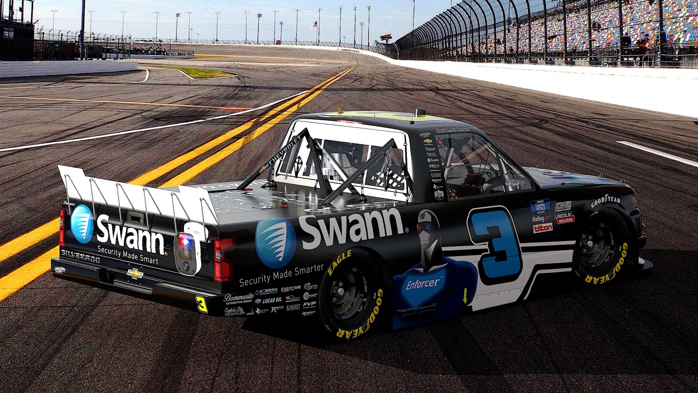 Jordan Anderson Partners with Swann® Security for Daytona NASCAR Camping World Truck Series