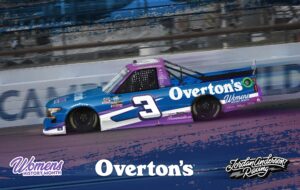 In a Celebration of Woman’s History Month Overton’s Partner with Jordan Anderson Racing for Atlanta Truck Race