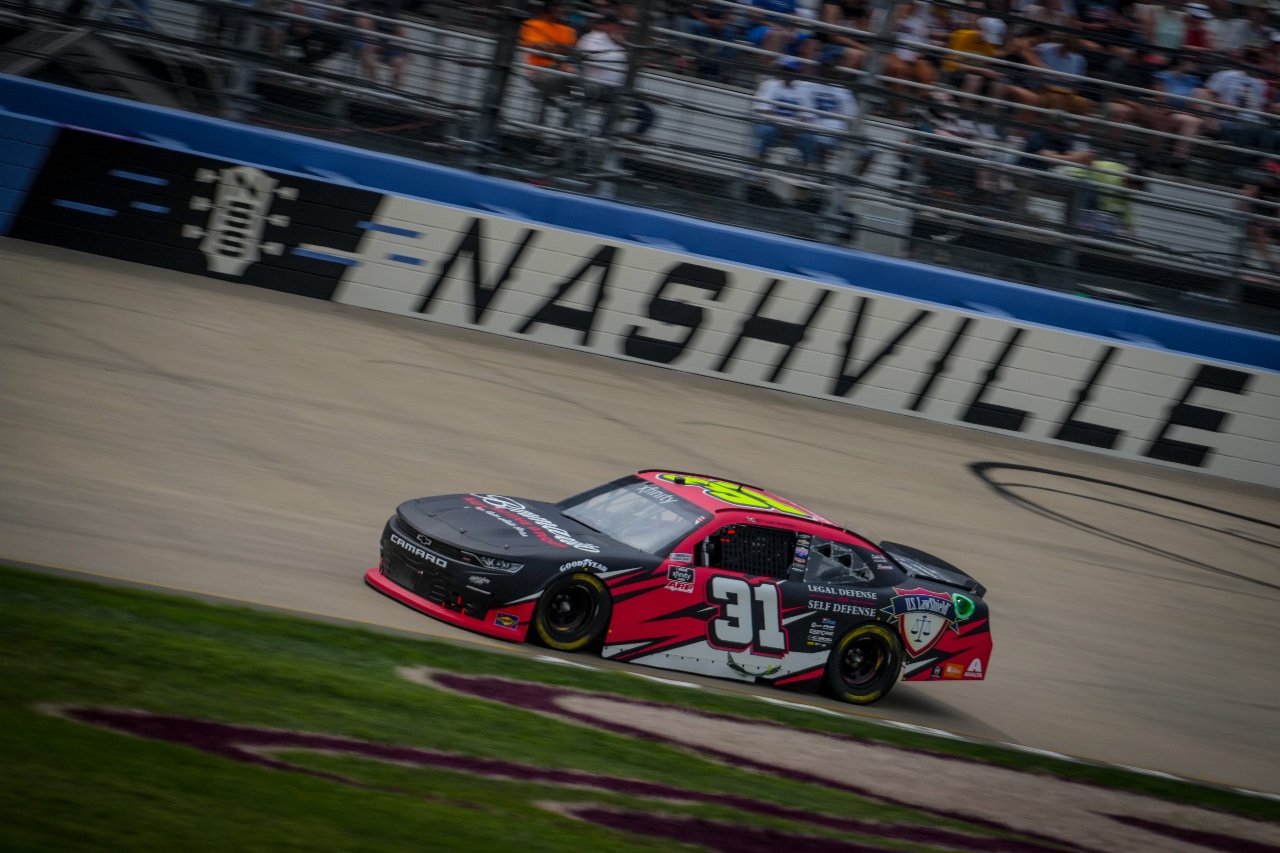 Tyler Reddick Rebounds to Finish 15th in Xfinity Race at Nashville Superspeedway