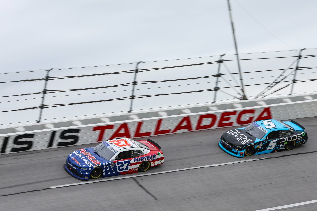From the Rear to Top-10 Burton Charges Thru the Field at Talladega